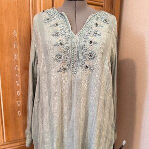 Soft Surroundings size L Mint green Tunic